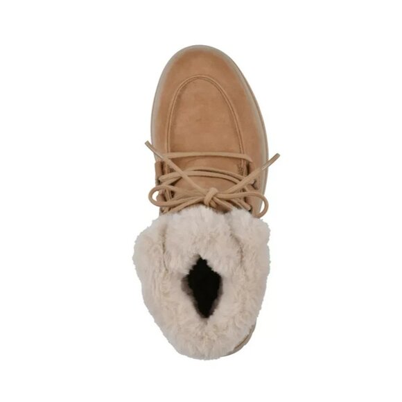 Cliffs by White Mountain Harrison Lace Up Bootie Brown 9.5 New $79 - Picture 3 of 5